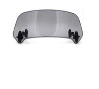 Carenabris Extensión de Parabrisas Universal para Motocicleta, alerón Ajustable con Abrazadera, Deflector de Adecuado Cupula Moto(B 365mm Width)