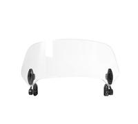 Carenabris Extensión Universal para Parabrisas de Motocicleta, alerón Ajustable con Abrazadera, Cupula Moto(Small Size)