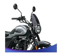 Carenabris para Haojue para Suzuki para DN150 DN 150 Modificación Motocicleta Parabrisas Retro Parabrisas Pequeño A Prueba Viento Instalación No Destructiva(Gray)