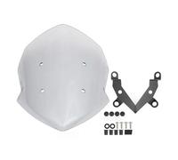 Carenabris Para Kawasaki Para Z125 2019-2023 2020 2021 2022 Alerón Delantero Para Parabrisas Motocicleta Con Soporte Parabrisas para Motos(Light Smoke)