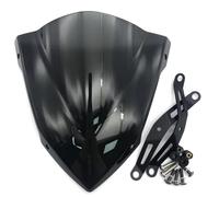 Carenabris para MT25 para MT03 2020 2021 2022 2023 2024 Motocicleta Sports Touring Parabrisas Delantero Visera Deflector de Viento Cupula Moto(Negro)