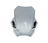 Carenabris para Royal para Enfield Bullet para Meteor para Hunter 350 Scram 411 Interceptor Cubiertas Parabrisas Motocicletas Parabrisas Motocicleta Ajustable(Light Grey)