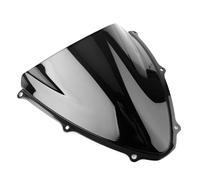 Carenabris para Suzuki GSXR600 GSXR750 2006 2007 K6 para GSXR 600 750 Parabrisas De Motocicleta ABS De Doble Burbuja Resistente Al Viento Cupula Moto(Negro)