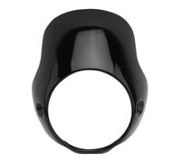 Carenabris para Triumph para Bonneville para T100 T12 Faro Cafe Racer Parabrisas Delantero Envolvente Parabrisas Motocicleta Clásica(Dark Gray)