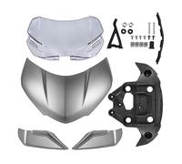 Carenabris para Triumph para Speed para Triple 1200 RS 2021 2022 2023 Cubierta del Faro Delantero Parabrisas Visera Deflector De Viento Parabrisas de Moto(Gr)