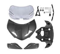 Carenabris para Triumph para Speed para Triple 1200 RS 2021-2023 Accesorios para Cubierta De Faros Parabrisas 1200RS Parabrisas Deflector De Viento(B-Carbon Look)