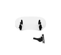 Carenabris Parabrisas Ajustable para Motocicleta, alerón y Deflector de Aire Parabrisas de Moto(A Small Transparent)