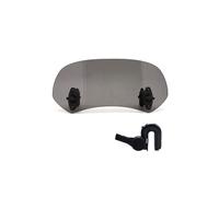 Carenabris Parabrisas Ajustable para Motocicleta, alerón y Deflector de Aire Parabrisas de Moto(B Small Smoked)