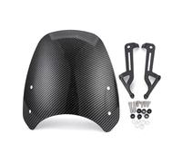 Carenabris Parabrisas de motocicleta para Triumph para Street para Twin 900 2019-2021 2022 para StreetTwin, parabrisas, carenado de faros. Parabrisas de moto(Carbon Fiber)