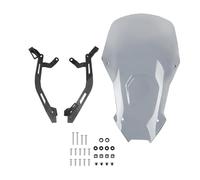 Carenabris Parabrisas Delantero para CRF1100L Africa Twin Adventure Sports 2020-2022 con Deflector De Viento Y Soporte Parabrisas De Motocicleta(Humo Ligero 1)