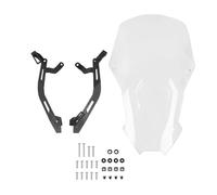 Carenabris Parabrisas Delantero para CRF1100L Africa Twin Adventure Sports 2020-2022 con Deflector De Viento Y Soporte Parabrisas De Motocicleta(Claro 1)