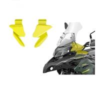 Carenabris Parabrisas para Benelli para TRK502 para TRK502X para TRK552 para TRK552X Parabrisas De Motocicleta De Doble Burbuja con Deflectores De Viento(A Yellow)