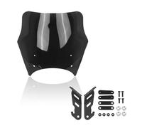 Carenabris Parabrisas para Kawasaki para Eliminator 400 450 2023-2024 para Eliminator 500 Deflector Viento Ajustable Parabrisas Delantero para Motocicleta(Negro)