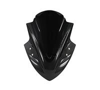 Carenabris Parabrisas para Kawasaki para Ninja 400 2019-2020 250 300 2013-2018 Parabrisas Motocicleta Pantalla Deflectora De Viento Doble Burbuja(Carbon Black)