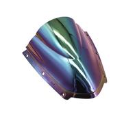 Carenabris Parabrisas para Kawasaki para Ninja para ZX10R para ZX-10R 2021-2023 Pantalla De Moto Parabrisas Doble Burbuja Carenados Deflector Viento(Iridium)