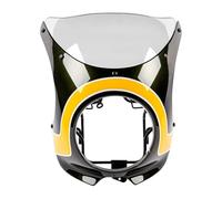 Carenabris Parabrisas para Kawasaki para Z900RS/SE 2018-2025 Parabrisas Carenado del Faro Delantero Cubierta Delantera Máscara(BGN-CLR)