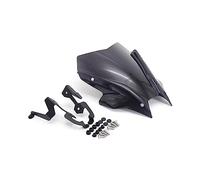 Carenabris Parabrisas para MT-09 para MT FZ 09 para MT09 para FZ-09 2023 2022 Accesorios para Motocicleta Touring Sports Parabrisas Visera Deflector(Grey Black)
