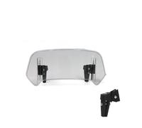 Carenabris Parabrisas para MT07 para MT09 para MT10 R1 R3 FZ6 Deflector Parabrisas Elevado Extensión Motocicleta Universal(V3 Small Light Clear)