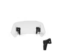 Carenabris Parabrisas para MT07 para MT09 para MT10 R1 R3 FZ6 Deflector Parabrisas Elevado Extensión Motocicleta Universal(A V3 Small Clear)