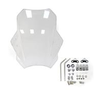 Carenabris Parabrisas Universal para Motocicleta, Protector de Pantalla, Lente Ahumado, Deflector de Motocicletas Parabrisas de Moto(Transparent 22-25mm)