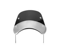 Carenabris Parabrisas Universal Transparente y Ajustable para Motocicleta. Deflector de Viento. Cupula Moto(Black A Style)