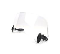 Carenabris Universal Motocicleta Scooter Clip Ajustable en la extensión del Parabrisas alerón Deflector Viento Ajustable bloqueable Cupula Moto(Large Transparent)