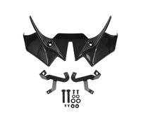 Carenado alerón Motocicleta para Kawasaki para Z650 2020-2024 Winglet Deflector De ala Frontal Deporte Desnudo Downforce Alerón Delantero Motocicleta(Carbon Fiber)
