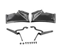 Carenado alerón Motocicleta para MT-10 SP 2022-2024 Alerón Delantero De Carga Descendente Alerones Frontales Desnudos Kit Deflector ala Aerodinámico(Carbon Fiber)