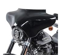 Carenado Batwing Compatible para Compatible con Harley Davidson Road King/Softail/Fat Boy Negro