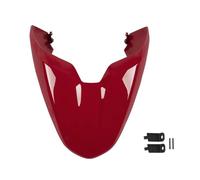 Carenado de Capó Cubierta De Asiento Tipo Sillín Pasajero Trasero Carenado Joroba Dura Motocicleta para Monster 821 797 1200 S 2018-2020 Cubierta del Asiento(Rojo)