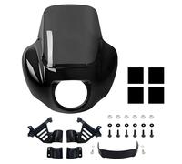 Carenado De Cuarto Delantero, Parabrisas 9 "con Kit Soporte Montaje para Harley Street Bob FXBB 2018 2019 2020, 2025