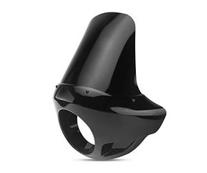 Carenado de Faro Compatible para Motos Custom Parabrisas Craftride VD8 Negro