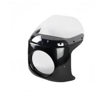 Carenado de Faro Deslizante Motocicleta ABS 7 "para Harley | Para carenado de faro ABS clásico, protector ahumado o transparente, redondo universal de 7" Para ajuste(Clear)