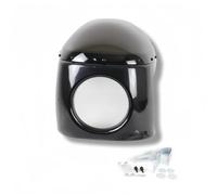 Carenado de Faro Deslizante Motocicleta ABS 7 "para Harley | Para carenado de faro ABS clásico, protector ahumado o transparente, redondo universal de 7" Para ajuste(Smoke)