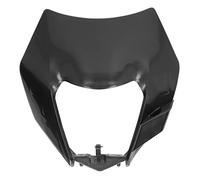 Carenado de Faro para Motocicleta, Protector de Luz Frontal Negro para EXC SXF MX Dirt Bike - Material ABS Resistente, Instalación Fácil para Mayor Seguridad