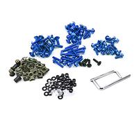 Carenado de motocicleta Juego completo de tornillos de perno de carenado Ajuste para Triumph Trofy GT Sprint St 1050 Daytona 600 650 675R 955 Street Twin T100 T120 Accesorios para motocicletas(Blue)
