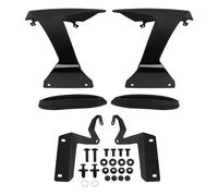 Carenado Faro Motocicleta para Ninja para ZX-6R para ZX6R 2024 2025 Alerón Carga Aerodinámica Delantera Winglets Laterales Desnudos ala Aerodinámico(Negro Brillante)