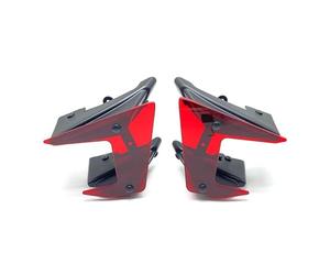 Carenado Lateral De Motocicleta para MT09 para MT-09 SP 2017-2020 Piezas Motocicleta Lado hacia Abajo Alerones Desnudos Fuerza Fija Winglet Carenado Deflectores ala Alerón Moto(Rojo)