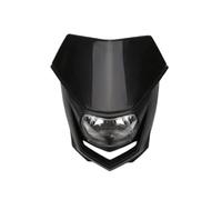 Carenado Máscara Placa Faro Motocicleta 35W | Optica Delantera Accesorios Modificados Faros Faro Moto(Black)