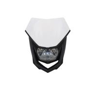 Carenado Máscara Placa Faro Motocicleta 35W | Optica Delantera Accesorios Modificados Faros Faro Moto(WHITE)