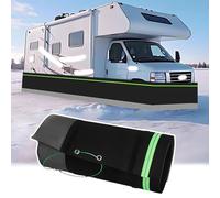 Carenado para autocaravana, 80 cm de alto x 158 cm de largo, carenado aislado para autocaravana, forro de fieltro resistente al viento y a la nieve con tiras reflectantes, fácil instalación, cubierta