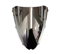 Carenado Spoiler For Ninja ZX6R 2005-2008 For ZX10R 2006-2007 Windshield Windscreen Parabrisas Ajustable(Silver)