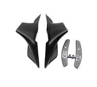 Carenados Laterales Winglets para CBR650R 2019 2020 2021 2022 2023 Cubierta Embellecedora para Alerón Aleta Viento Y Luz Delantera Motocicleta(Black)