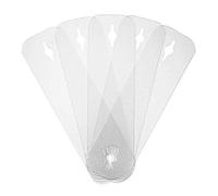 CAREOR Paquete de 10 soportes de corbata invisibles, alzapaños invisibles, alternativa a las tachuelas y barras de corbata, 4.3 x 1.2inches, Plástico, Sin piedra