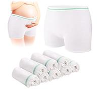 Carer Bragas Desechables de Posparto, Pack de 8 Bragas Sin Costuras Sin Presión en el Abdomen Alta Elasticidad, Ideal para Embarazo, Posparto, Cesárea e Incontinencia