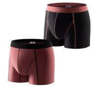 Carer lote de 2 Bóxers de Incontinencia para Hombre Lavables - 80 ml, Ropa Interior Suave y Ligera Corte Moderno y Elegante Absorción Rápida para Pérdidas Urinarias Leves, Color Liso, talla XXL