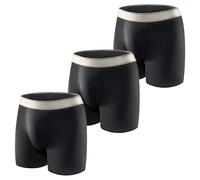 Carer Pack 3 Calzoncillos Incontinencia Hombre de Algodón, 150ml Absorbencia Lavables Reutilizables Antifugas Boxer Hombre, Negro Talla 3XL