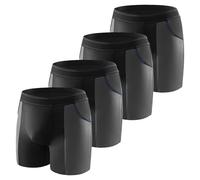 Carer Pack de 2 Boxers de Incontinencia Hombre de Bambú, Absorción 100ml Ropa Interior Incontinencia Lavable Reutilizable Ligera Transpirable a Prueba de Fugas, Negro Talla 3XL