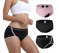Carer pack de 3 bragas de incontinencia para mujer - Bragas menstruales reutilizables con capacidad de absorción de 120 ml para incontinencia y protección menstrual diseño minimalista talla M