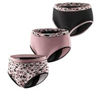 Carer pack de 3 bragas para incontinencia mujer bragas modernas con absorción de 120 ml ropa interior reutilizable para incontinencia o protección nocturna de periodo colores surtidos talla XL